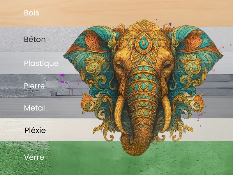 impression murale - supports possibles