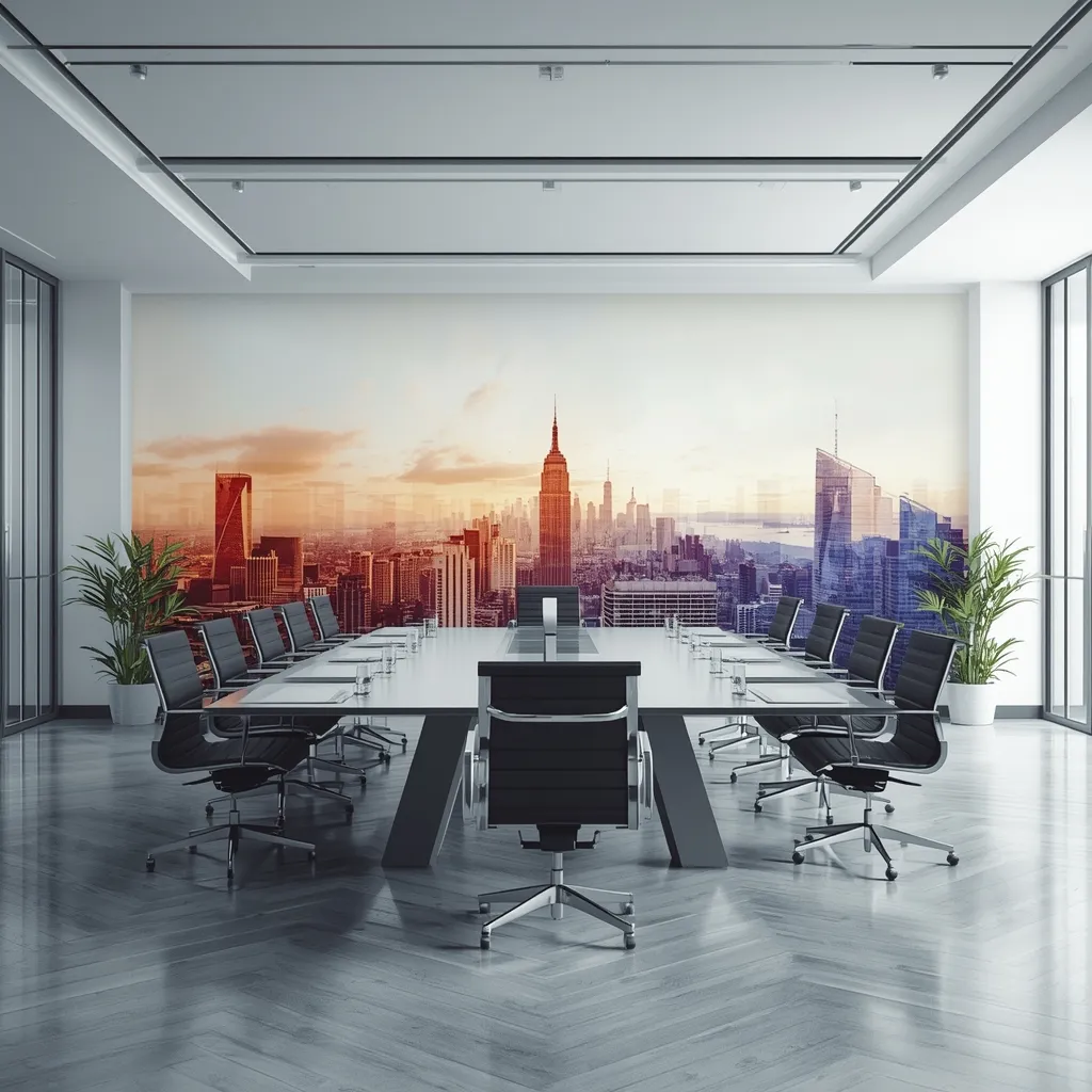 impression murale salle de réunion